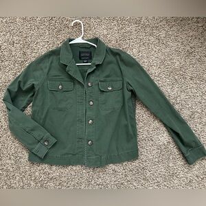 Sanctuary Olive Button-Up Jacket